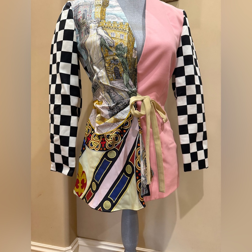 Moschino Couture Renaissance Silk & Cotton Women’s Blazer